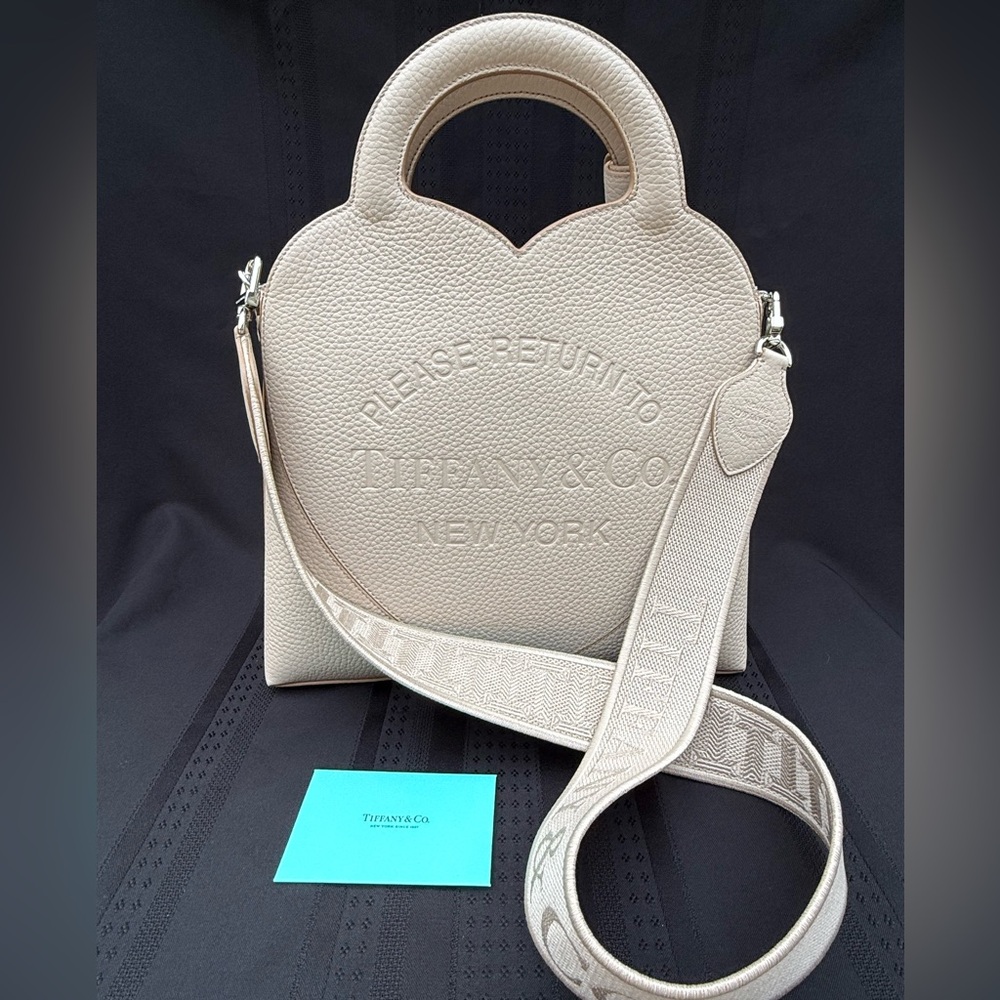 Tiffany & Co. Return to Tiffany Handbag in Beige